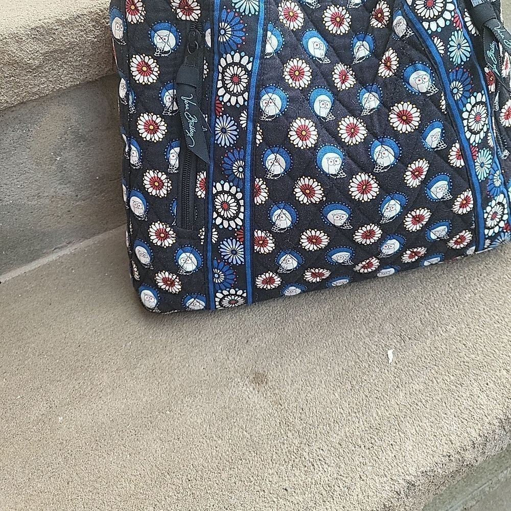 Vera Bradley Black and Blue Owl Hobo Bag - Picture 5 of 6